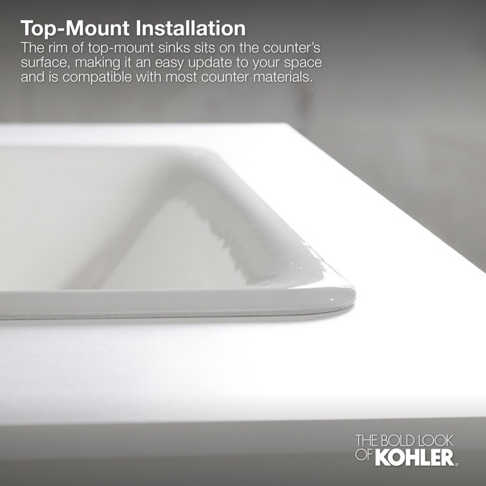 K200000,96,95 Kohler Caxton™ Kohler Rectangle 201/4" Undermount